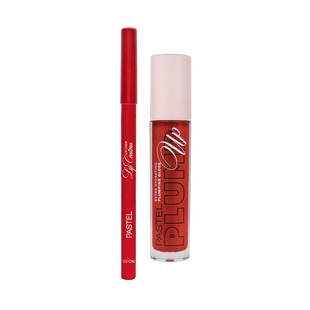 Pastel Perfect Lip Duo Plump Up Gloss 209 & Lip Contour Liner 55