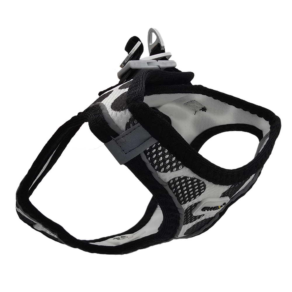 Ewox Air Mesh Black Polka Dot Dog Harness 3XS