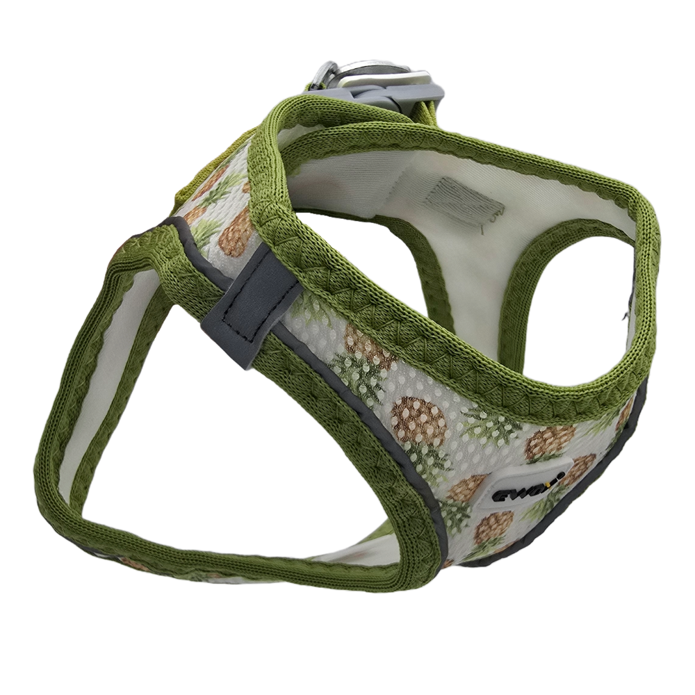 Ewox Pineapple Print Air Mesh Dog Harness Extra Small