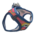 Ewox Air Mesh Rainbow Pattern Dog Harness 3XS