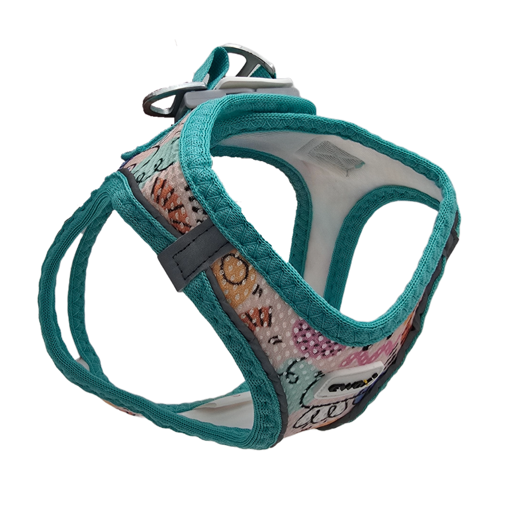 Ewox Air Mesh Sun Pattern Dog Harness Breathable XS