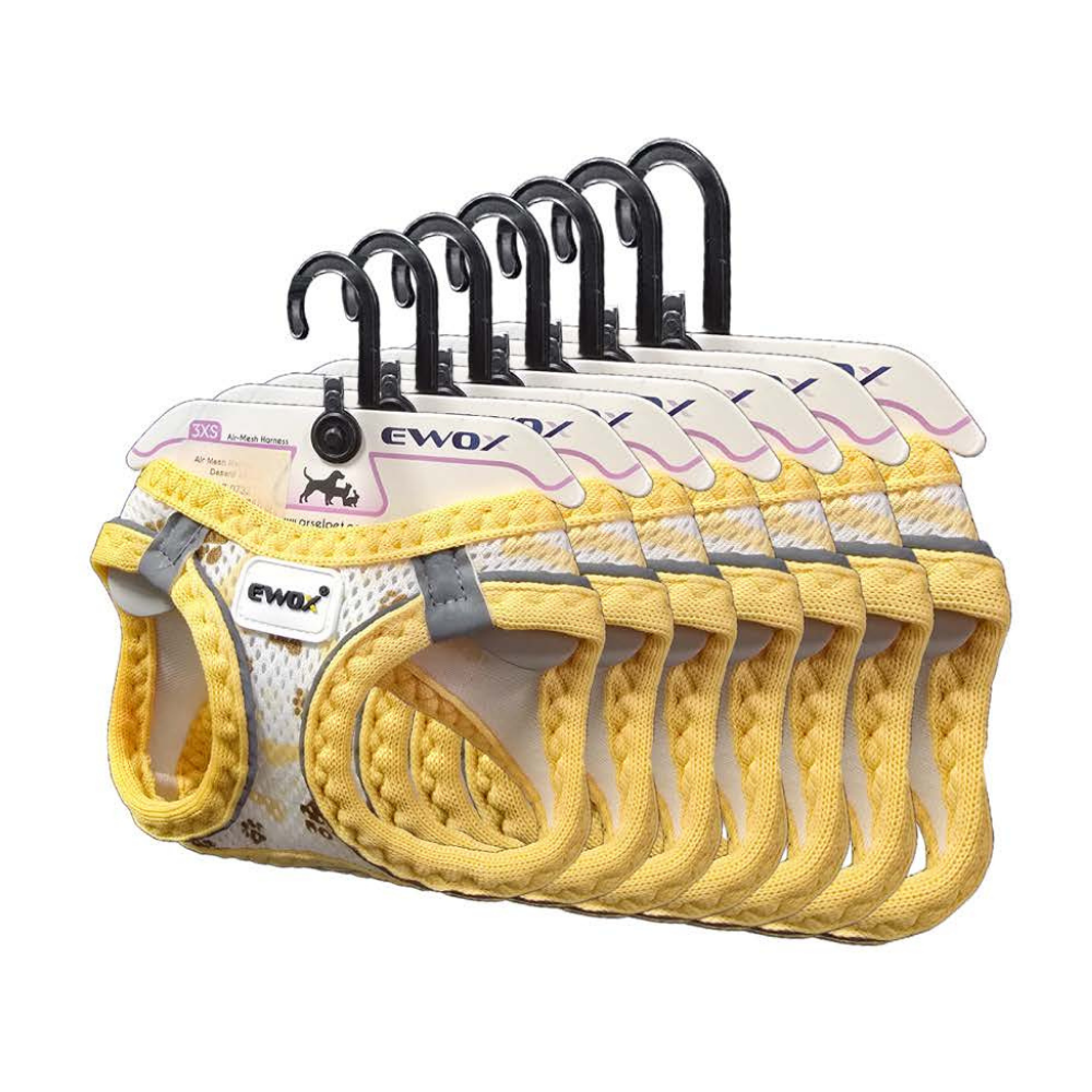Ewox Air Mesh Bone Pattern Dog Harness Breathable XS
