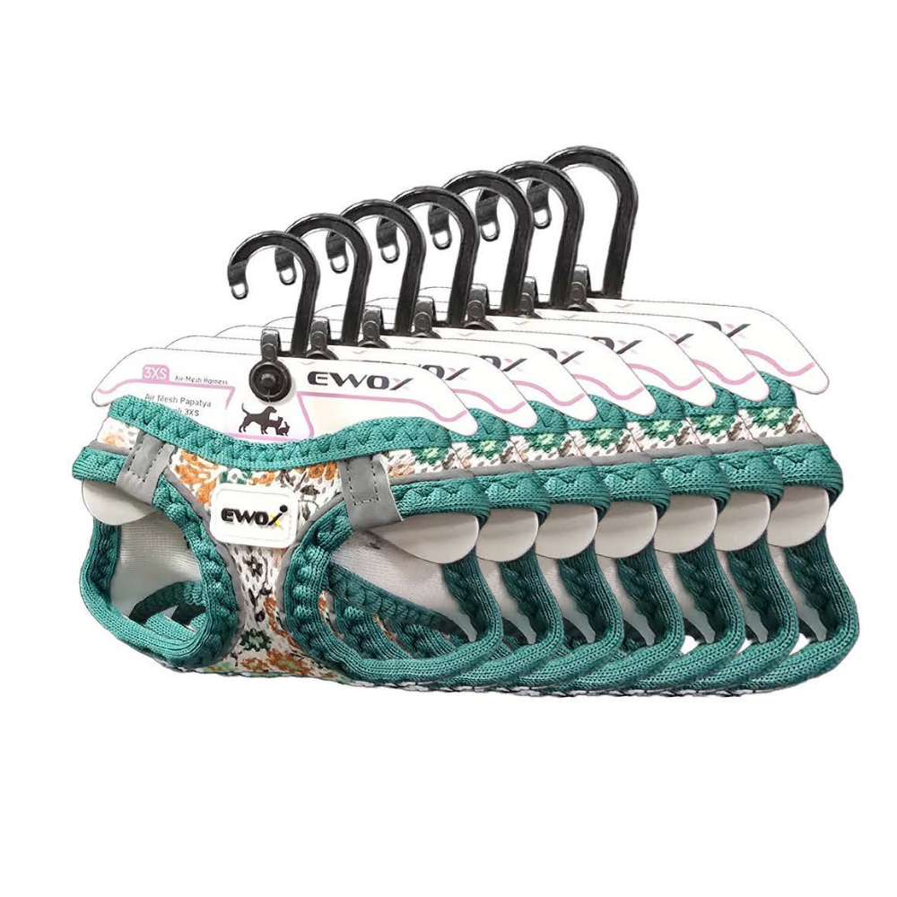 Ewox Air Mesh Daisy Pattern Dog Harness 3XS