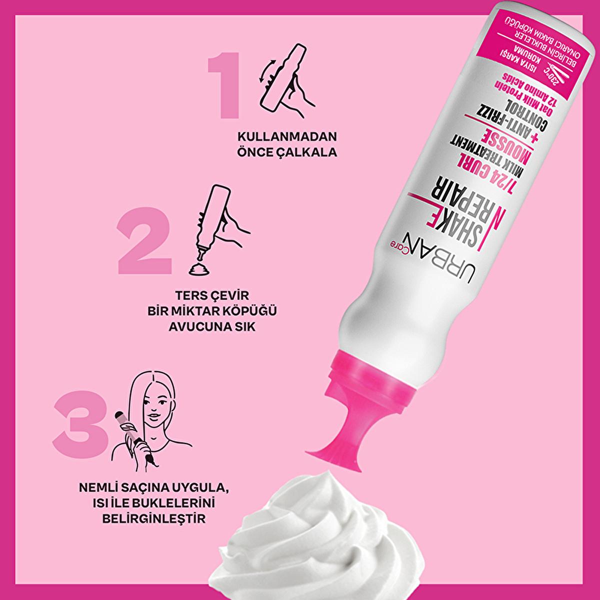 Urban Care Curly Hair Care Repair Spray - Vegan, Heat Protection Up to 230¡C, Dermatologically Tested - 5.07 fl oz
