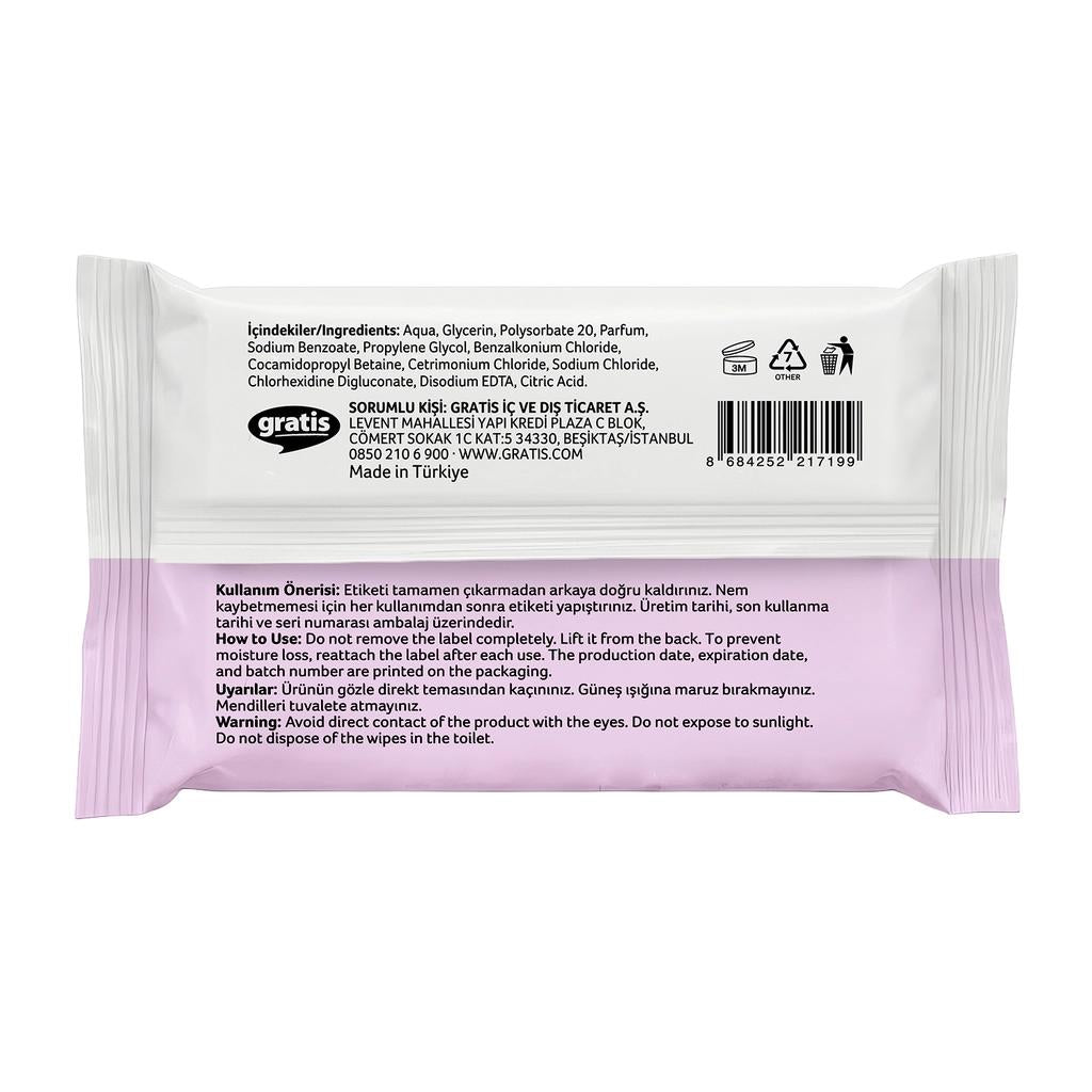 Benri Mini Wet Pocket Tissues Refreshing Clean 8 Count