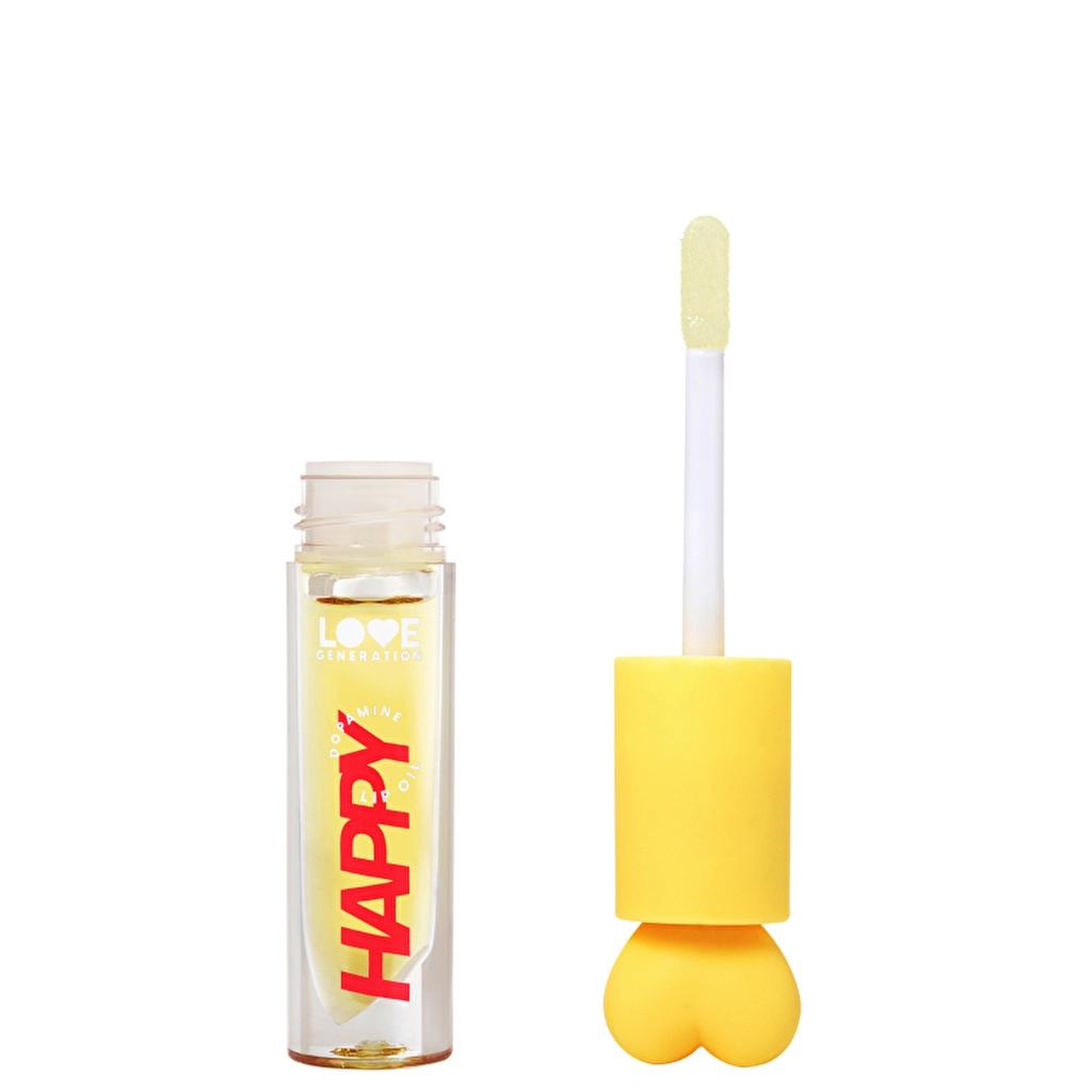 Love Generation Be Happy 02 Yellow Nourishing Lip Oil 3ml