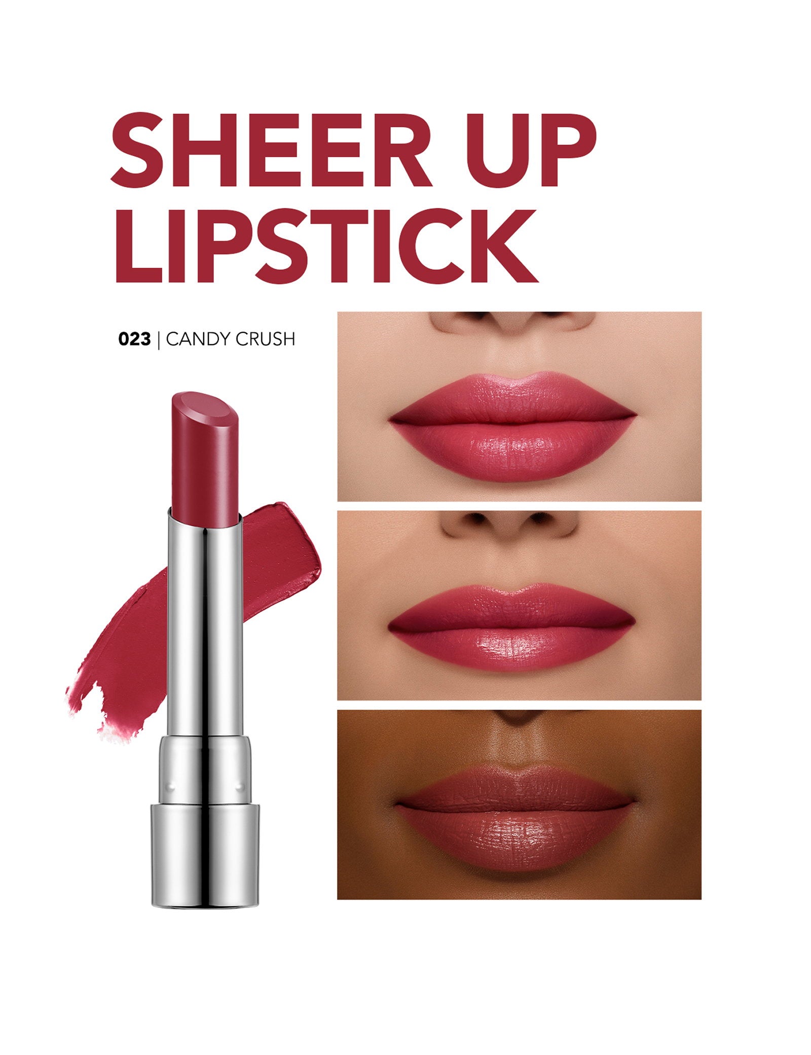 Flormar Sheer Up Glossy Moisturizing Lipstick 3g