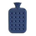 Fashy Honeycomb Hot Water Bottle Navy Blue 2L