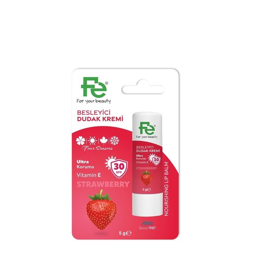Fe Strawberry Nourishing Lip Balm for Soft Lips 4.8g