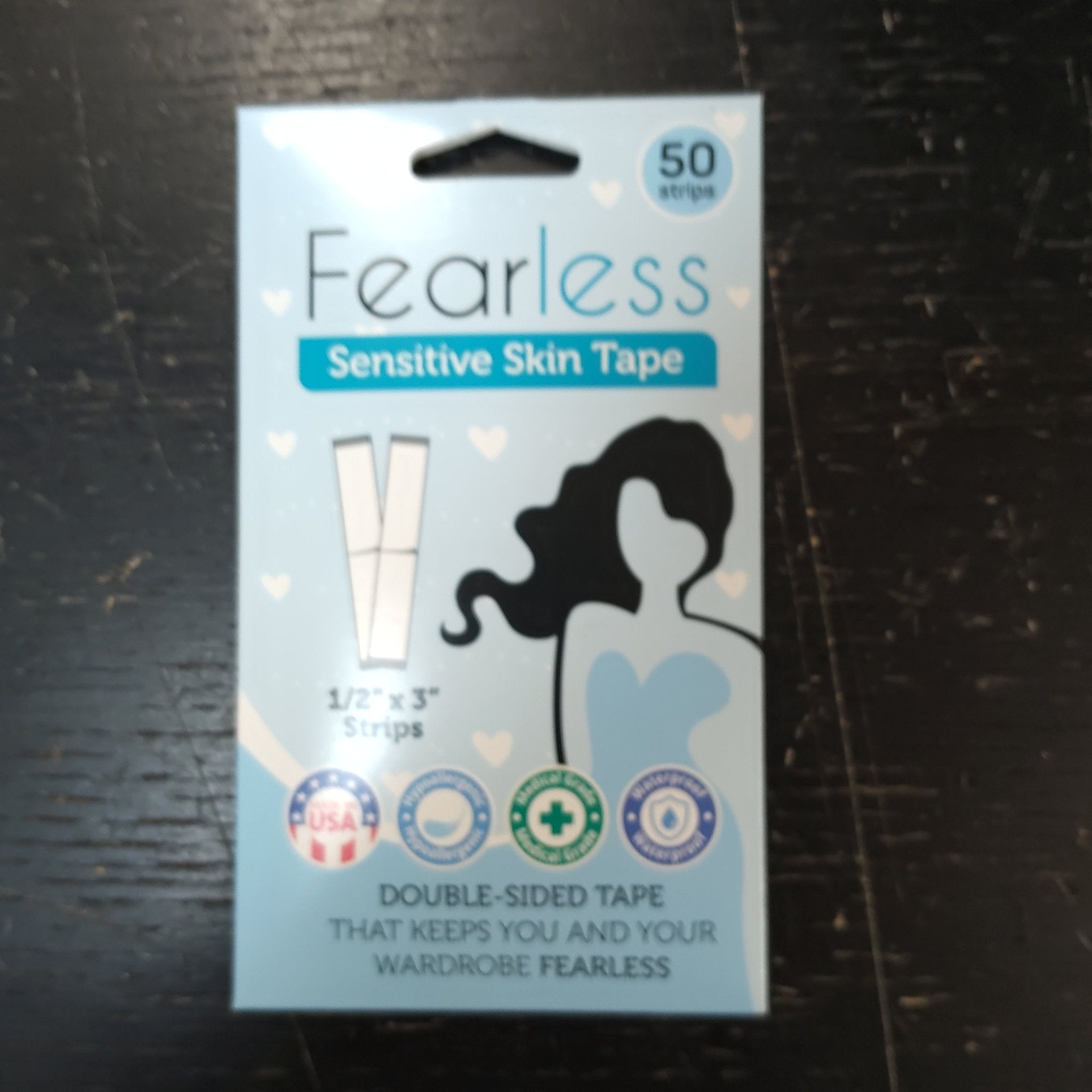 Fearless Tape - Sensitive Skin - Women S Double Sided Tape for Clothing and Body Clear Color for All Skin Shades