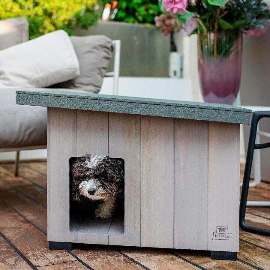 Ferplast Argo 50 Wooden Outdoor Dog and Cat Kennel 50cm