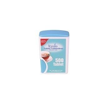 Fibrelle Saccharin Sweetener Tablets for Hot & Cold Drinks 500 Count