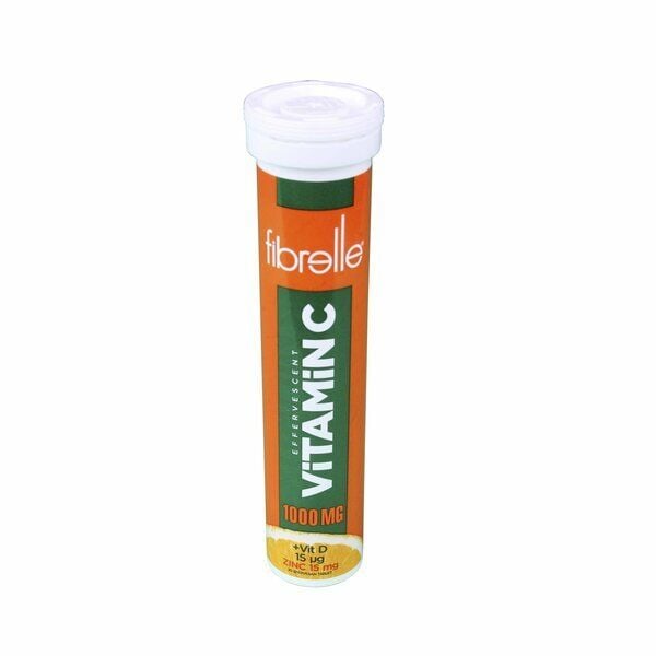 Fibrelle Vitamin C, D & Zinc Effervescent Supplement 20 Tablets