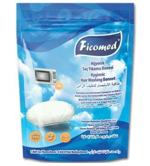 Ficomed Hygienic Hair Washing Cap for Waterless Cleansing 1 pc