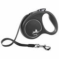 Flexi Black Design Retractable Tape Dog Leash Medium 5m Black