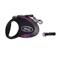 Flexi Glam Black Retractable Tape Leash for Dogs 5m