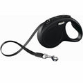 Flexi New Classic Retractable Tape Dog Leash Small Black 5m
