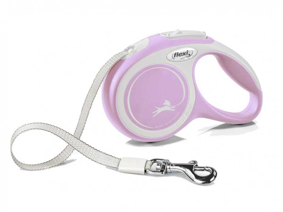 Flexi New Comfort Retractable Tape Leash Pink XS 3m