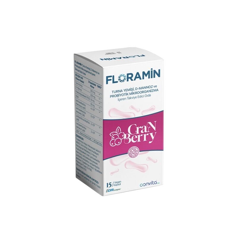 Floramin Cranberry & D-Mannose Dietary Supplement 15 Capsules