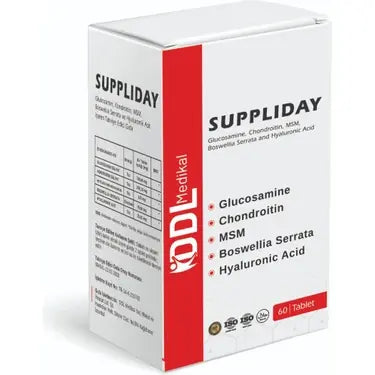 Asko Ilac Suppliday Glucosamine MSM Joint Support 60 Tablets