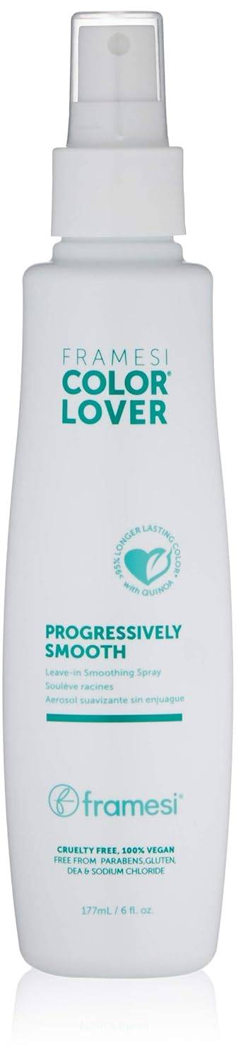Framesi Color Lover Progressively Smooth Leave-In Smoothing Spray for Color Treated Hair, 6 fl oz