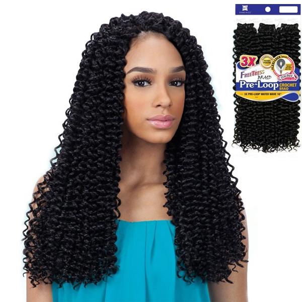 FreeTress Braid 3X Pre-Loop Water Wave 16"