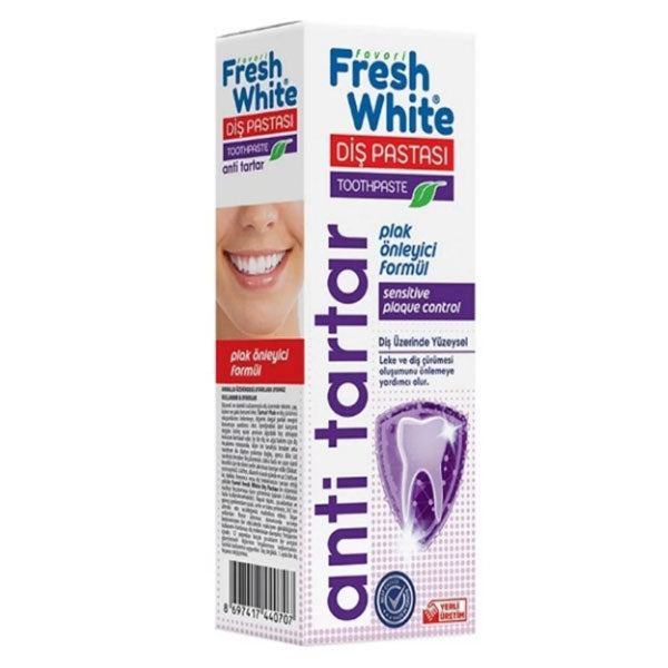 Fresh White Anti Tartar Toothpaste for Surface Protection 90g