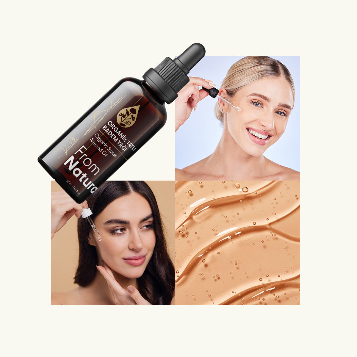 From Natura Organic Cold Pressed Sweet Almond Oil 30 ml
