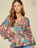 Multi Pattern Blouse