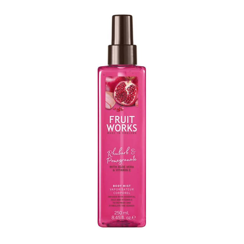 Fruit Works Rhubarb & Pomegranate Body Mist 250ml