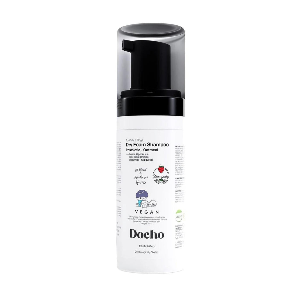 Docho Cat & Dog Dry Foam Shampoo with Postbiotics 150 ml