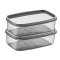 Bee Home: 2-Piece Clear 2900 ml Food Storage Container Set - Durable, Dishwasher Safe, See-Through Kitchen Organization
