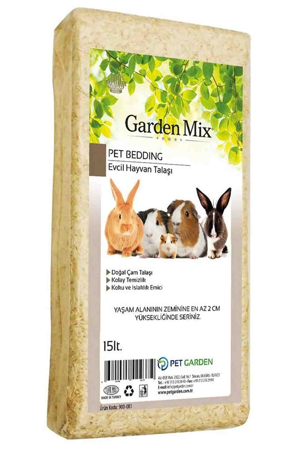 Garden Mix Natural Pine Wood Shavings for Small Animals 15L