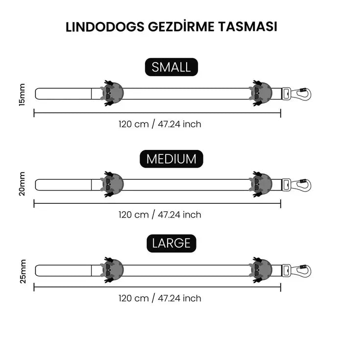 Lindo Breeze Dog Leash Durable Walking Strap Medium