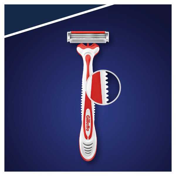 Gillette Blue 3 Pride Disposable Razors for Smooth Shave 6 Count