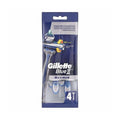 Gillette Blue II Maximum Disposable Razors 4 Count