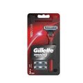 Gillette Mach3 Red Start Razor and 3 Replacement Cartridges