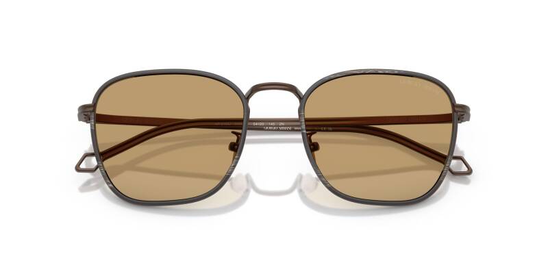Giorgio Armani Men's Brown Lens Metal Sunglasses 54mm