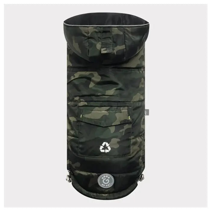 GF Pet Camouflage Dog Coat Weatherproof Recycled Fabric