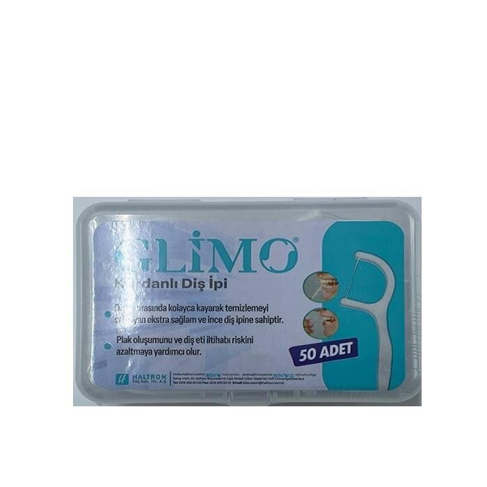 Glimo Floss Picks for Effective Plaque Removal 50 Count