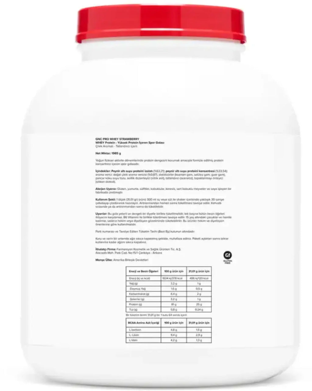 GNC PRO Whey Protein Muscle Support Powder 4.37 lbs