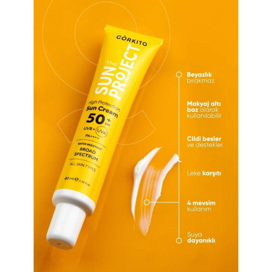 Gorkito The Sun Project High Protection SPF 50 Sunscreen 40ml
