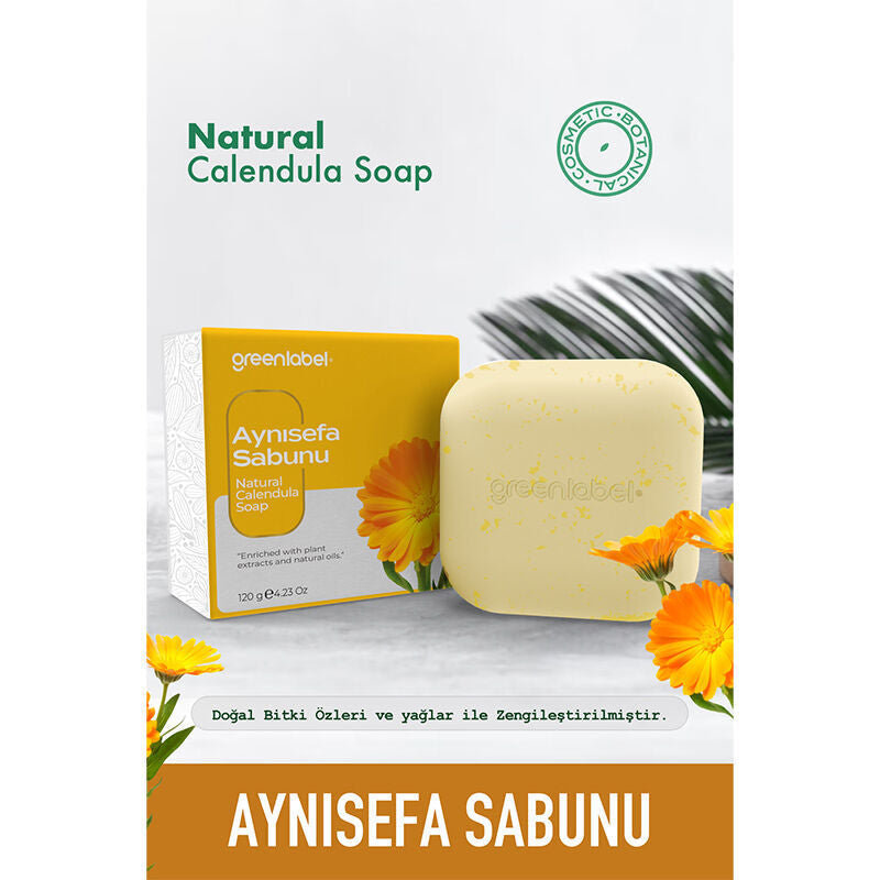 Greenlabel Calendula Soap Moisturizing Bar for Dry Skin 120g
