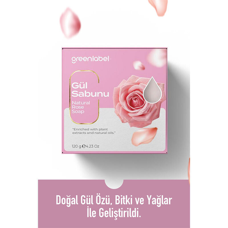 Greenlabel Rose Soap Moisturizing Cleansing Bar 120g