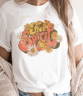 Groovy Free Spirit Graphic Tee - White