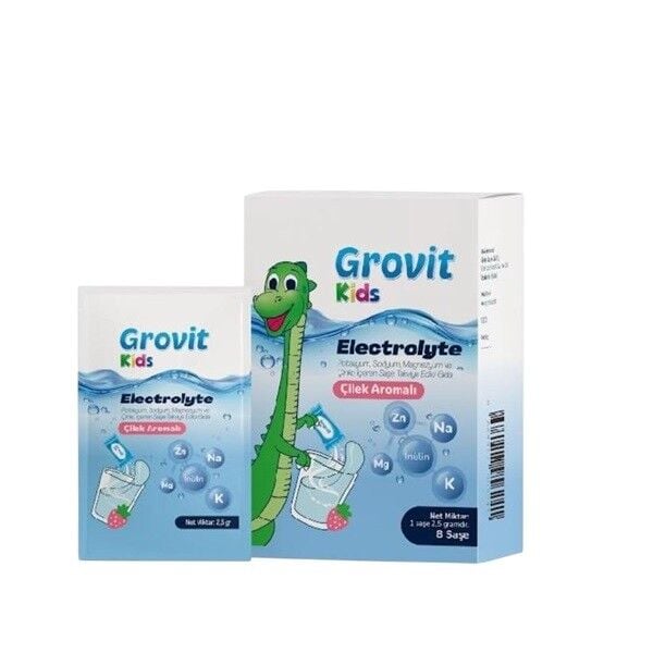 Grovit KIDS Electrolyte Mineral Support Supplement 8 Sachets