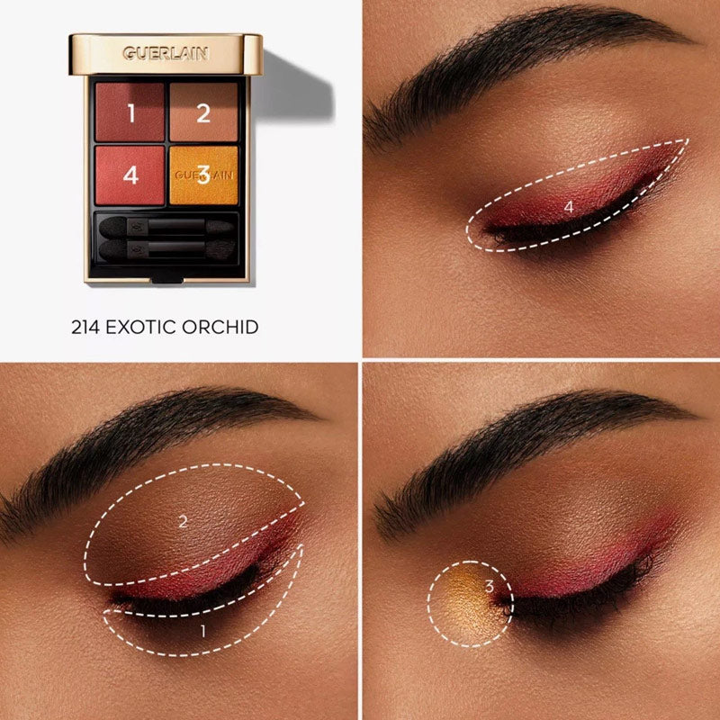 Guerlain Ombres G 214 Exotic Orchid Quad Eyeshadow Palette