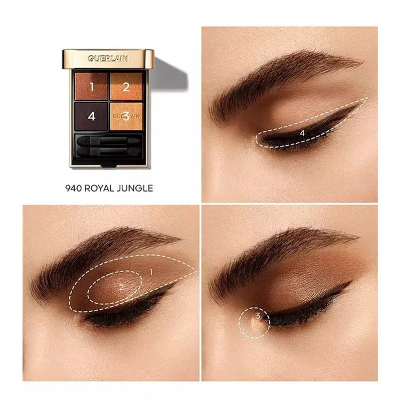 Guerlain Ombres G 940 Royal Jungle Eyeshadow Quad Palette