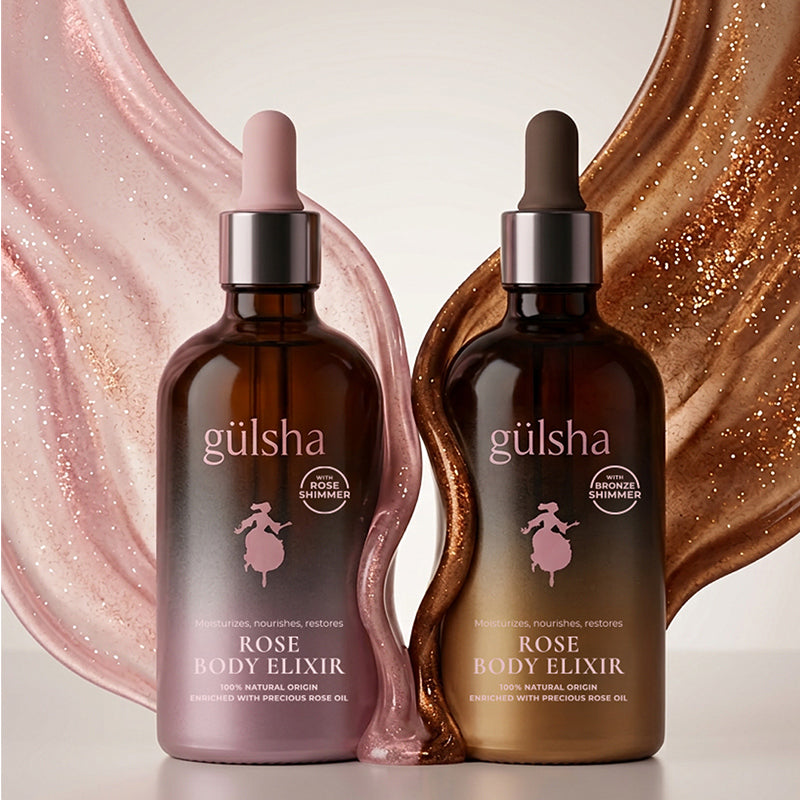 Gulsha Pink Shimmering Rose Body Elixir for Radiant Skin 100 ml