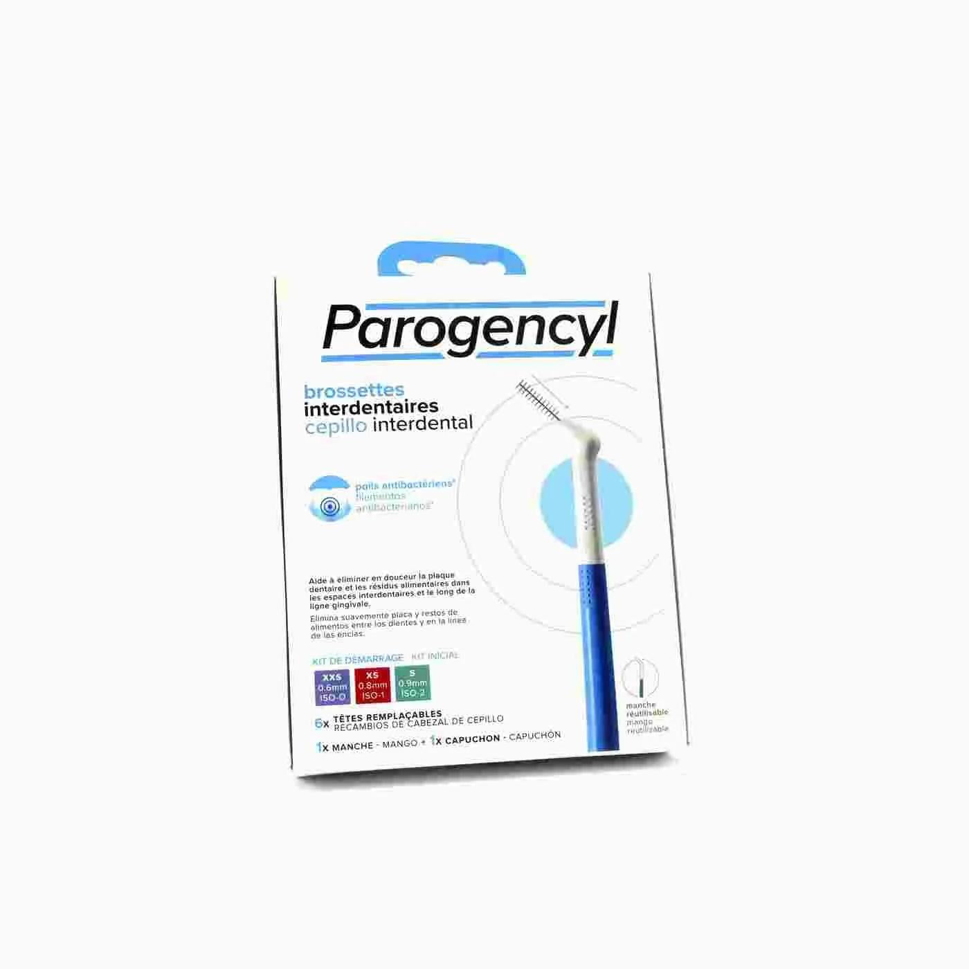 Parogencyl Interdental Brush Starter Set for Plaque Removal 6 Count